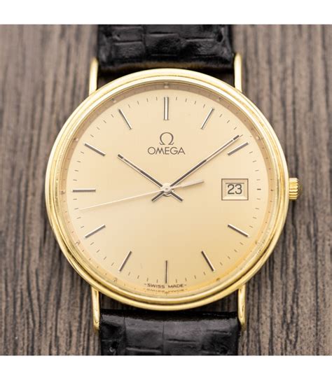 omega 18k seamaster|Omega Seamaster quartz gold.